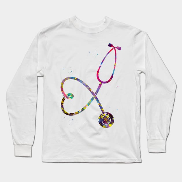 Stethoscope Long Sleeve T-Shirt by erzebeth